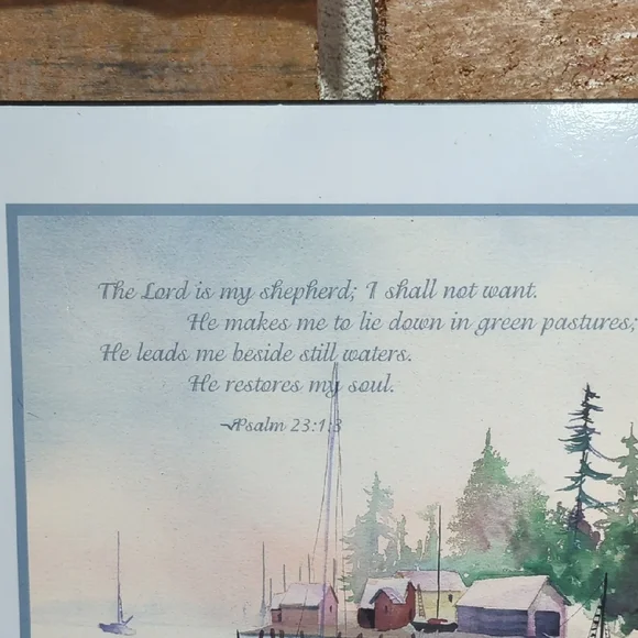 Serene Lakeside Wall Art with Lighthouse - Picture 3 of 16